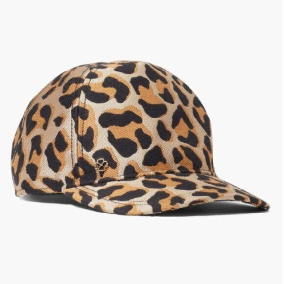 kate spade Accessories - NWT Kate Spade Designer Ball Cap Dad Hat Baseball Hat Leopard Print Lux